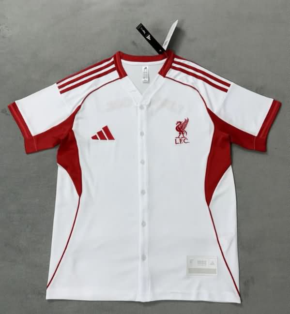 AAA(Thailand) Liverpool 25/26 Travel White Soccer Jersey