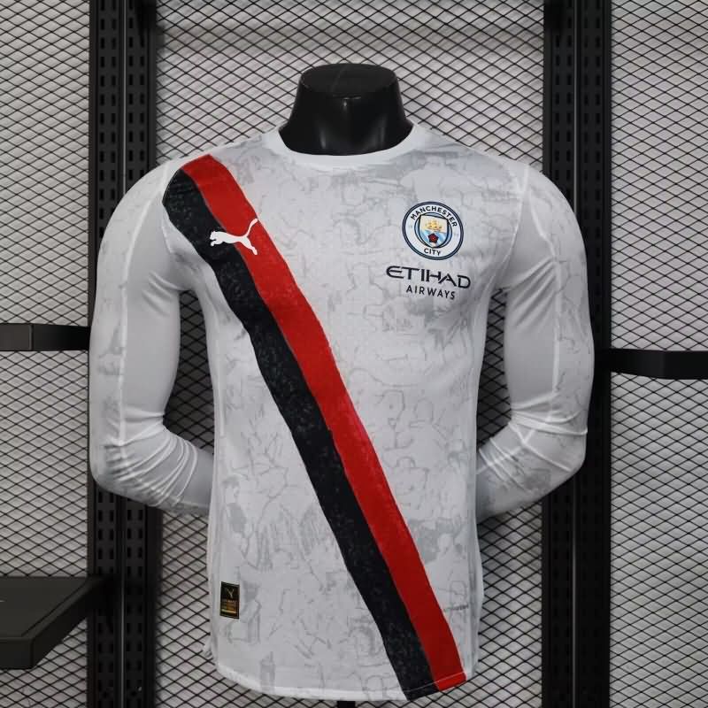 AAA(Thailand) Manchester City 2025 Club World Cup Away Long Soccer Jersey (Player)