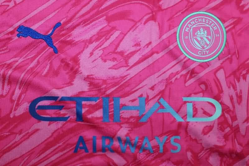 AAA(Thailand) Manchester City 25/26 Goalkeeper Pink Soccer Jersey