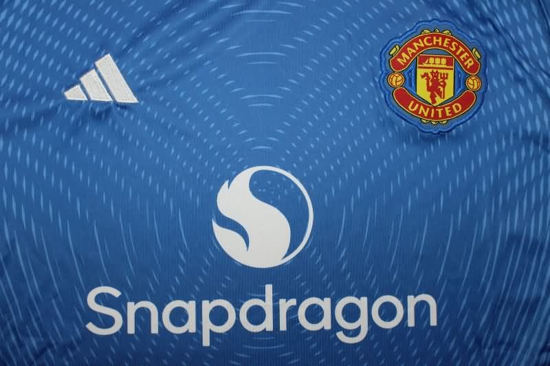 AAA(Thailand) Manchester United 25/26 Goalkeeper Blue Soccer Jersey