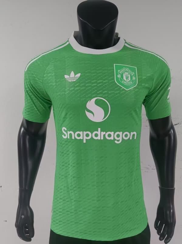 AAA(Thailand) Manchester United 25/26 Goalkeeper Green Soccer Jersey(Player)