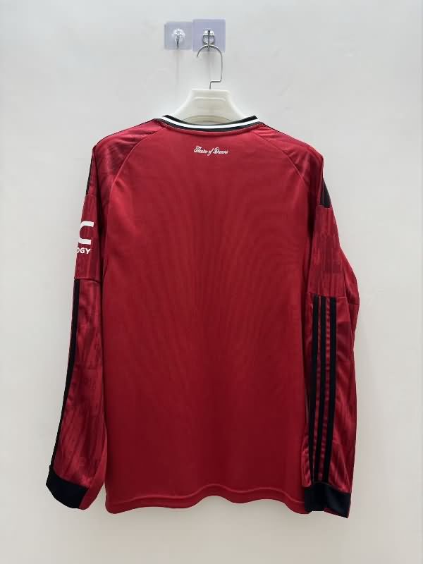 AAA(Thailand) Manchester United 25/26 Home Long Sleeve Soccer Jersey