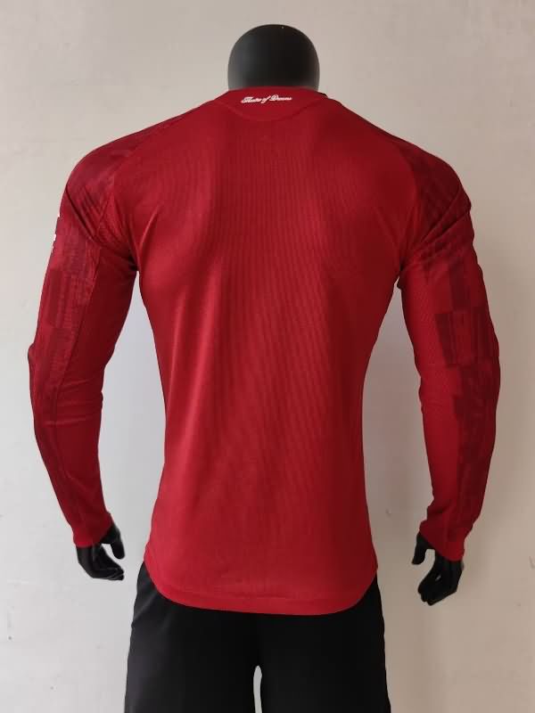 AAA(Thailand) Manchester United 25/26 Home Long Sleeve Soccer Jersey (Player)