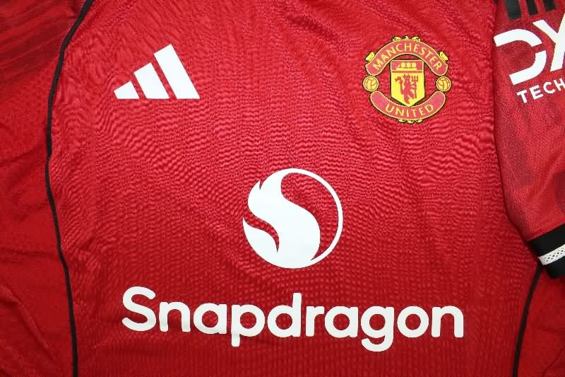 AAA(Thailand) Manchester United 25/26 Home Soccer Jersey (Player)