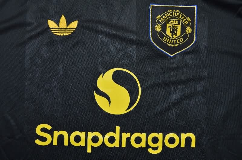 AAA(Thailand) Manchester United 25/26 Third Long Sleeve Soccer Jersey