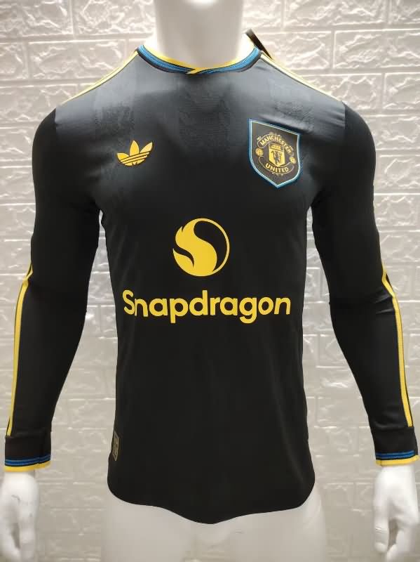 AAA(Thailand) Manchester United 25/26 Third Long Sleeve Soccer Jersey (Player) Leaked
