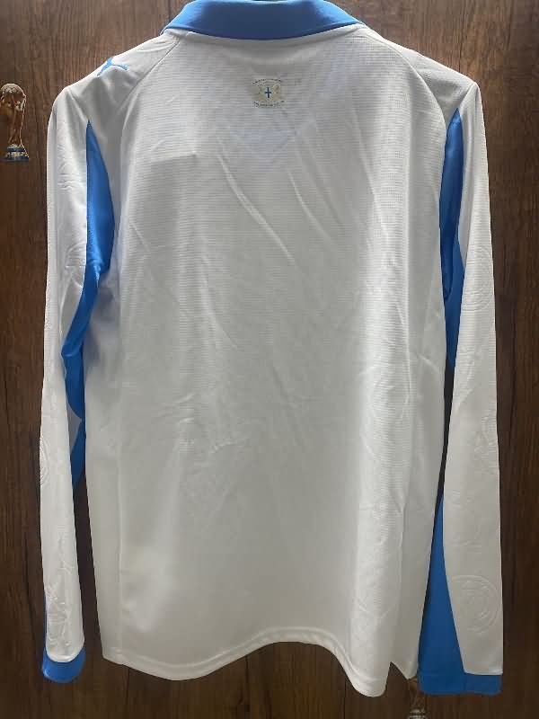 AAA(Thailand) Marseilles 25/26 Home Long Sleeve Soccer Jersey