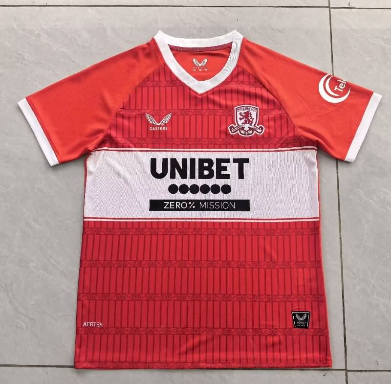 AAA(Thailand) Middlesbrough 25/26 Home Soccer Jersey