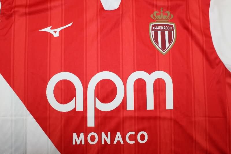 AAA(Thailand) Monaco 25/26 Home Soccer Jersey (Player)