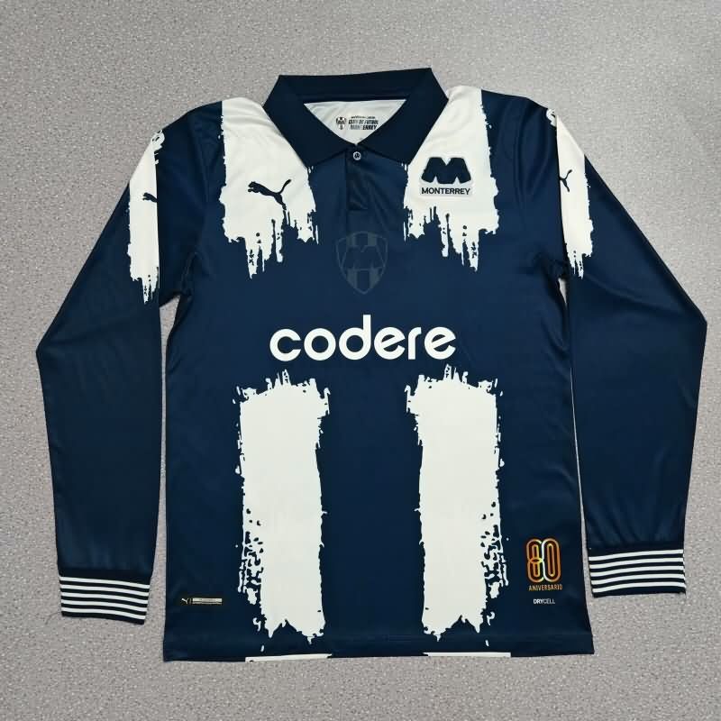 AAA(Thailand) Monterrey 2025 80th Anniversary Long Sleeve Soccer Jersey