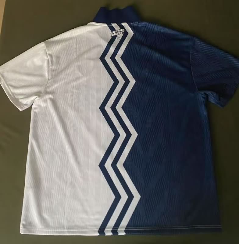 AAA(Thailand) Monterrey 25/26 Dark Blue White Soccer Jersey