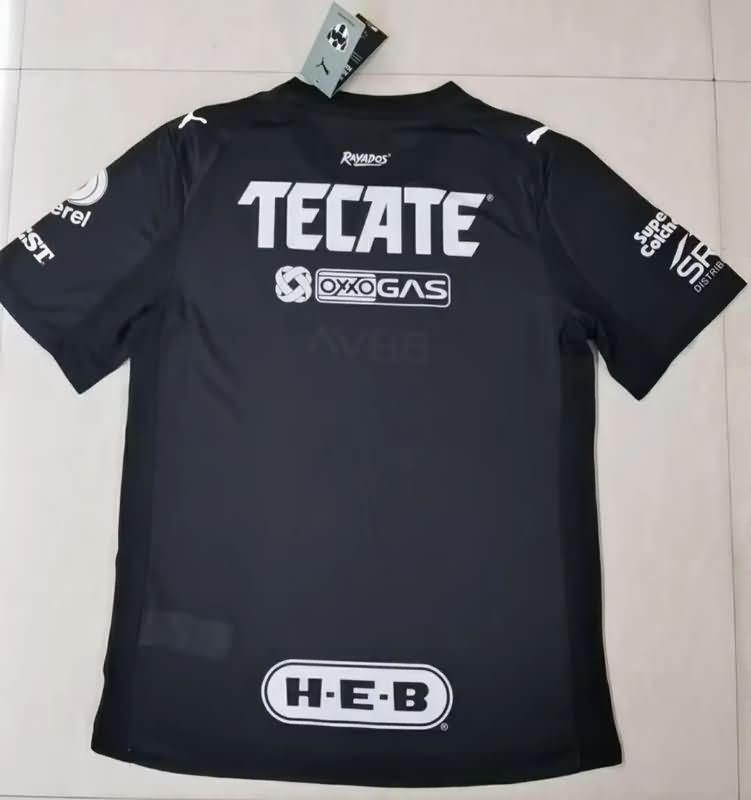AAA(Thailand) Monterrey 25/26 Goalkeeper Black Soccer Jersey (Player)