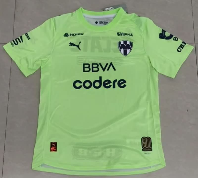 AAA(Thailand) Monterrey 25/26 Goalkeeper Green Soccer Jersey (Player)