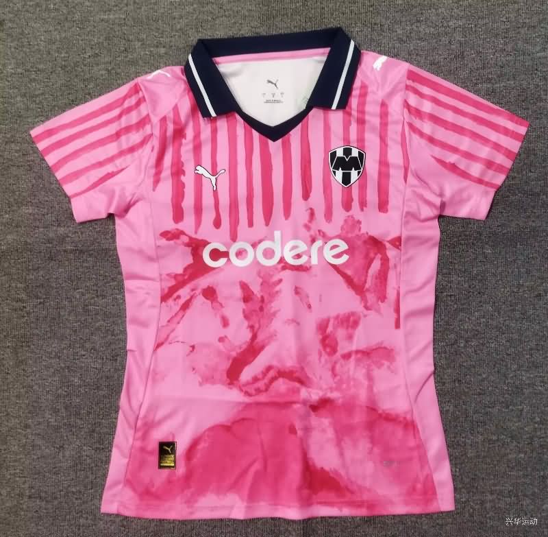 AAA(Thailand) Monterrey 25/26 Goalkeeper Pink Women Soccer Jersey