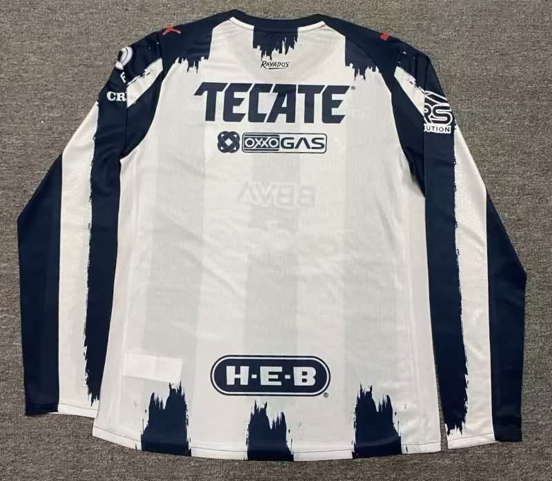 AAA(Thailand) Monterrey 25/26 Home Long Sleeve Soccer Jersey (Player)