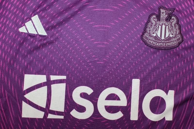 AAA(Thailand) Newcastle United 25/26 Goalkeeper Purple Soccer Jersey