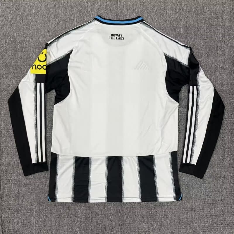 AAA(Thailand) Newcastle United 25/26 Home Long Sleeve Soccer Jersey