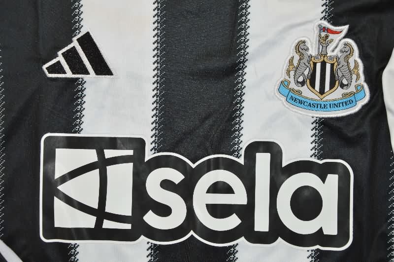 AAA(Thailand) Newcastle United 25/26 Home Long Sleeve Soccer Jersey