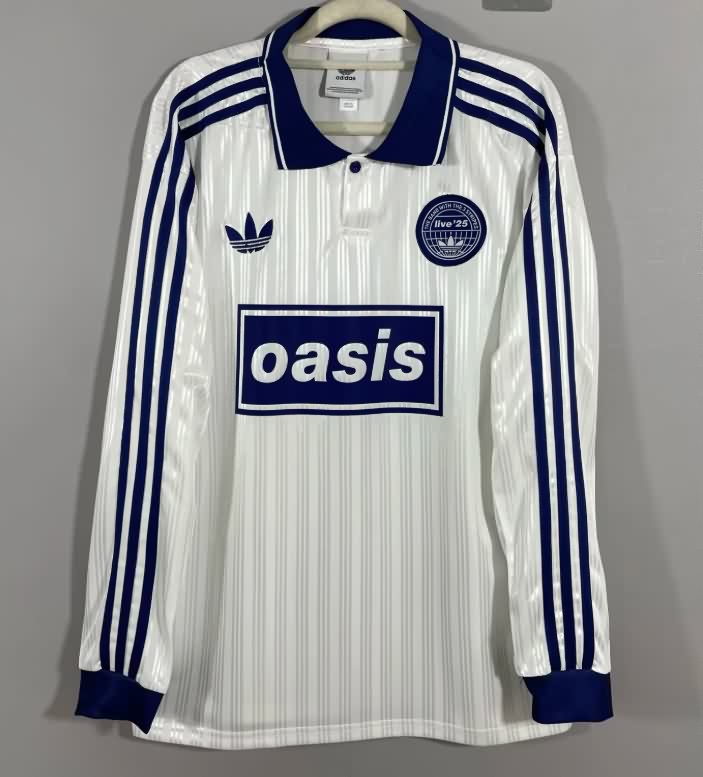 AAA(Thailand) Oasis 2025 White Long Sleeve Soccer Jersey