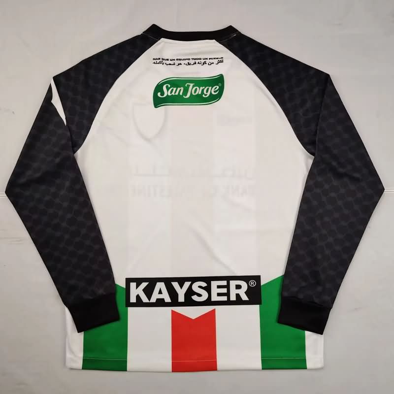 AAA(Thailand) Palestino 2025 Home Long Sleeve Soccer Jersey