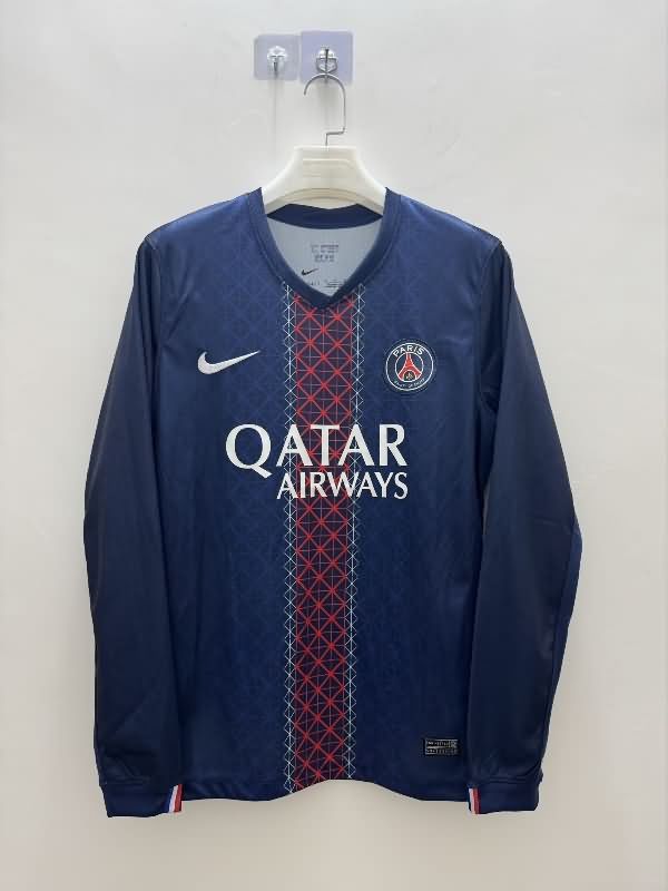 AAA(Thailand) Paris St German 25/26 Home Long Sleeve Soccer Jersey