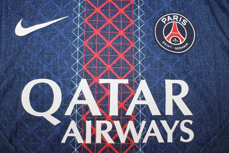 AAA(Thailand) Paris St German 25/26 Home Long Sleeve Soccer Jersey (Player)
