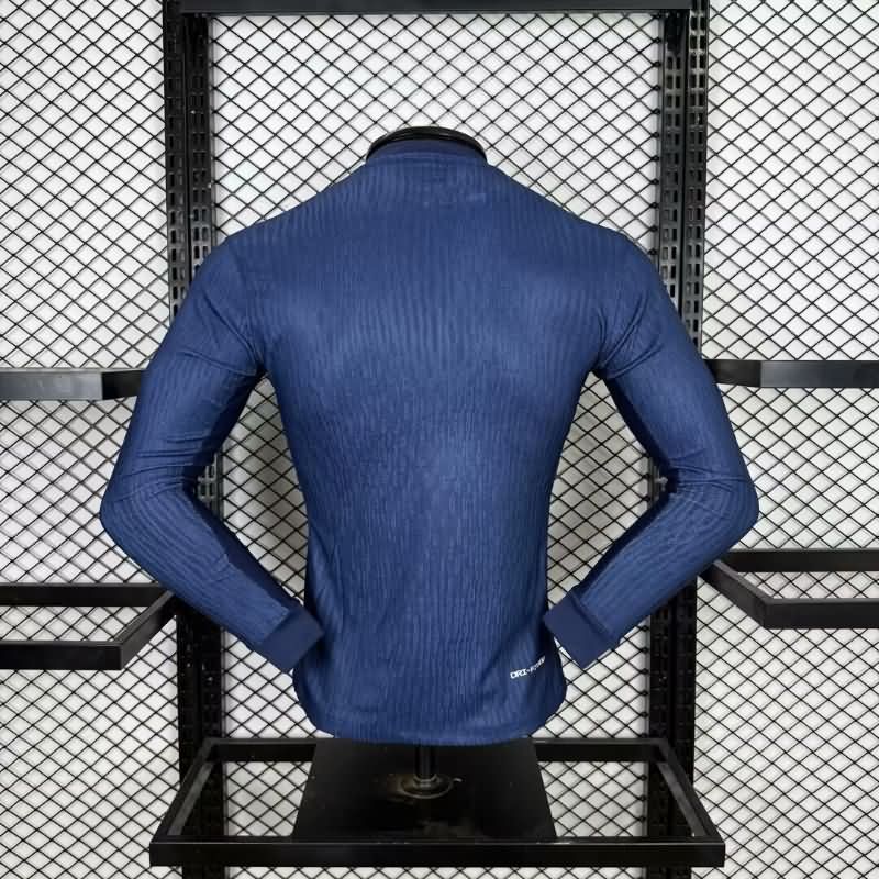 AAA(Thailand) Paris St German 25/26 Home Long Sleeve Soccer Jersey (Player) Leaked