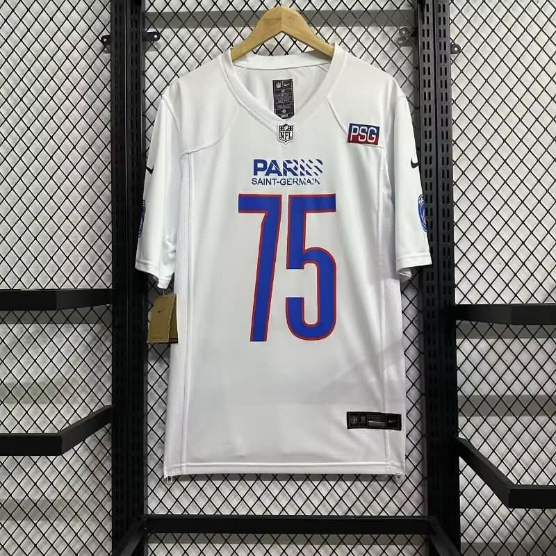 AAA(Thailand) Paris St German 25/26 White NFL Jersey