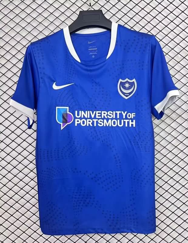 AAA(Thailand) Portsmouth 25/26 Home Soccer Jersey