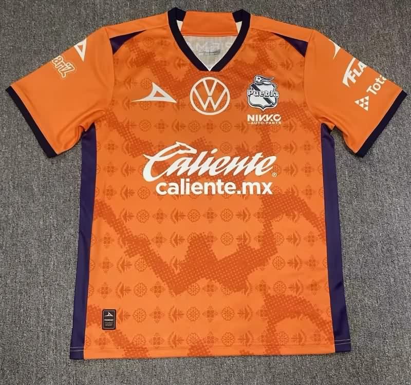 AAA(Thailand) Puebla 25/26 Goalkeeper Orange Soccer Jersey (Player)