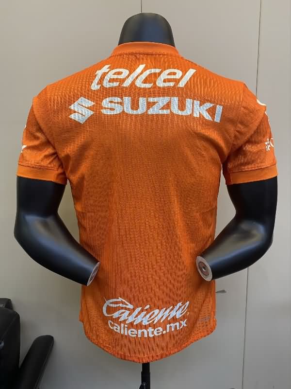 AAA(Thailand) Pumas UNAM 25/26 Goalkeeper Orange Soccer Jersey (Player)