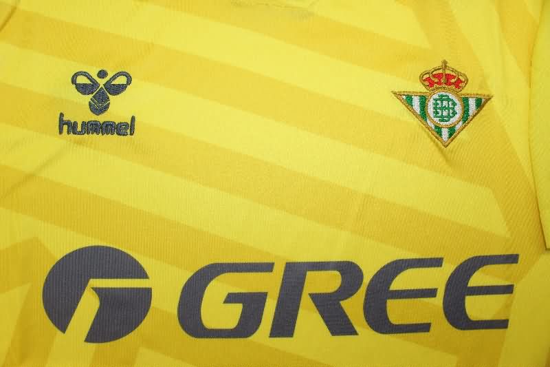 AAA(Thailand) Real Betis 25/26 Goalkeeper Yellow Soccer Jersey