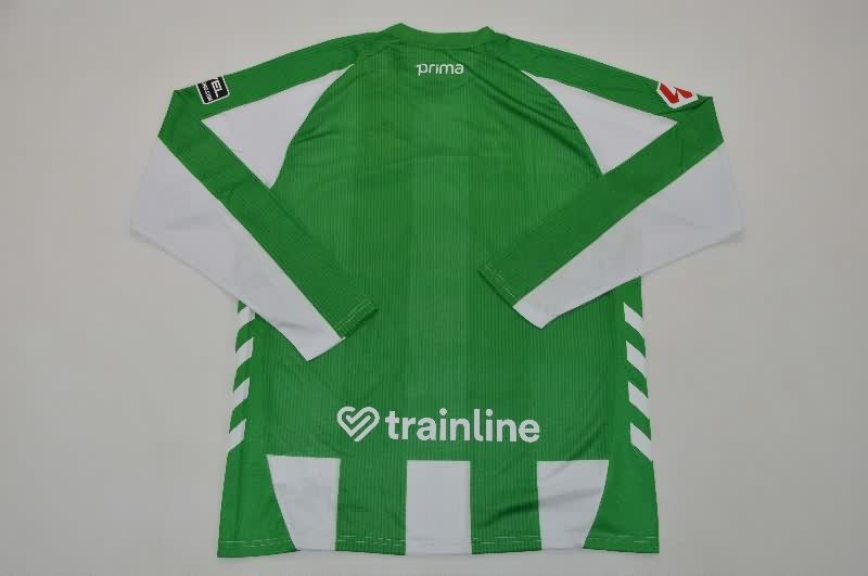 AAA(Thailand) Real Betis 25/26 Home Long Sleeve Soccer Jersey