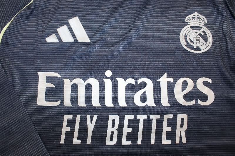 AAA(Thailand) Real Madrid 25/26 Away Long Sleeve Soccer Jersey (Player)