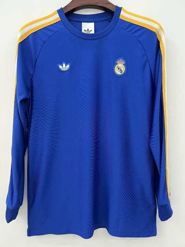 AAA(Thailand) Real Madrid 25/26 Blue Long Sleeve Soccer Jersey 02 AAA(Thailand) Real Madrid 25/26 Blue Long Sleeve Soccer Jersey 02