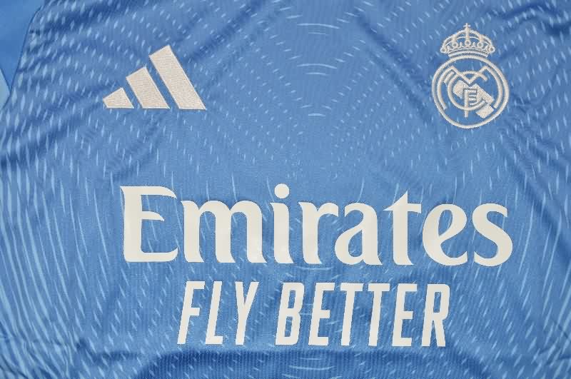 AAA(Thailand) Real Madrid 25/26 Goalkeeper Blue Soccer Jersey