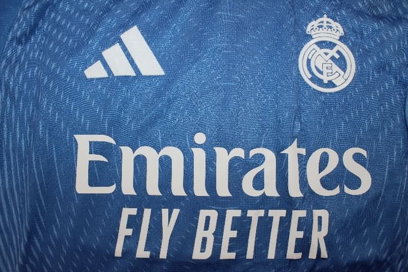 AAA(Thailand) Real Madrid 25/26 Goalkeeper Blue Soccer Jersey (Player)