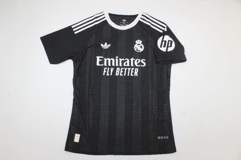 AAA(Thailand) Real Madrid 25/26 Goalkeeper Black Soccer Jersey (Player)