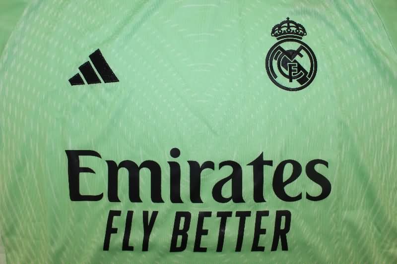 AAA(Thailand) Real Madrid 25/26 Goalkeeper Green Soccer Jersey