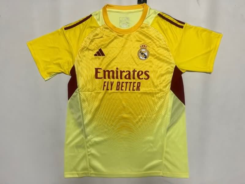 AAA(Thailand) Real Madrid 25/26 Goalkeeper Yellow Soccer Jersey