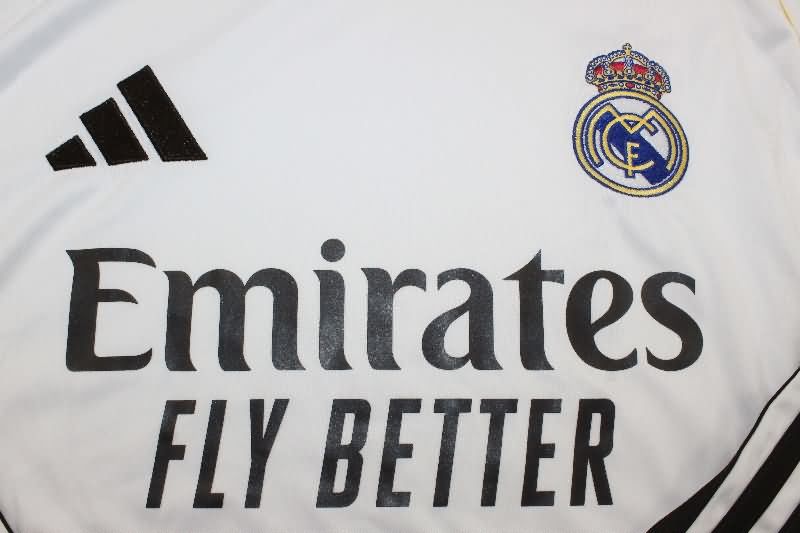 AAA(Thailand) Real Madrid 25/26 Home Long Sleeve Soccer Jersey