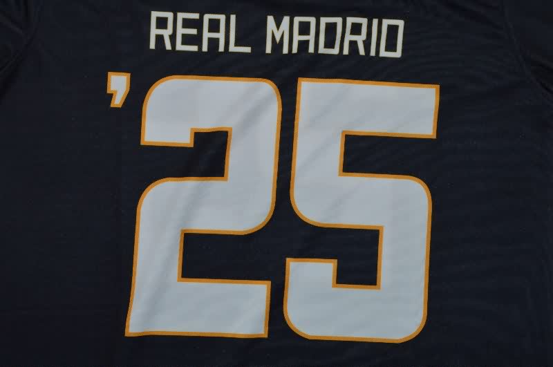 AAA(Thailand) Real Madrid 25/26 Dark Blue NFL Jersey