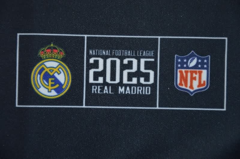 AAA(Thailand) Real Madrid 25/26 Dark Blue NFL Jersey