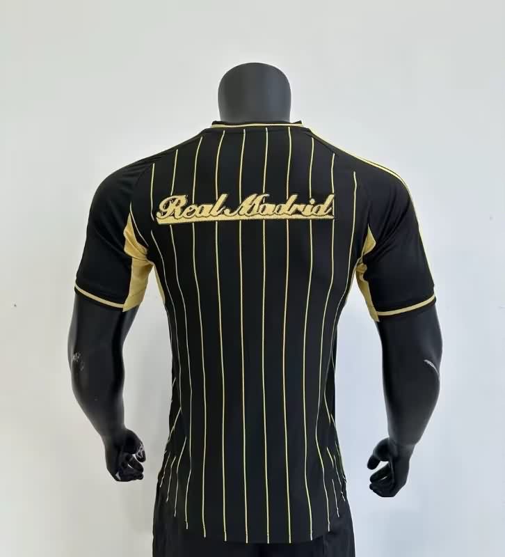 AAA(Thailand) Real Madrid 25/26 Travel Black Soccer Jersey
