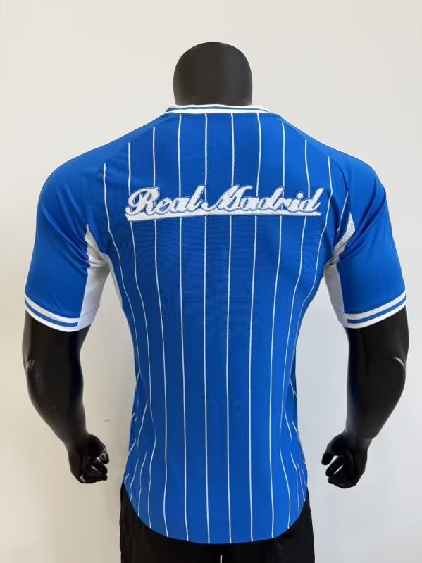 AAA(Thailand) Real Madrid 25/26 Travel Blue Soccer Jersey (Player)