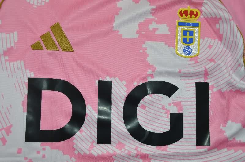 AAA(Thailand) Real Oviedo 25/26 Pink Soccer Jersey
