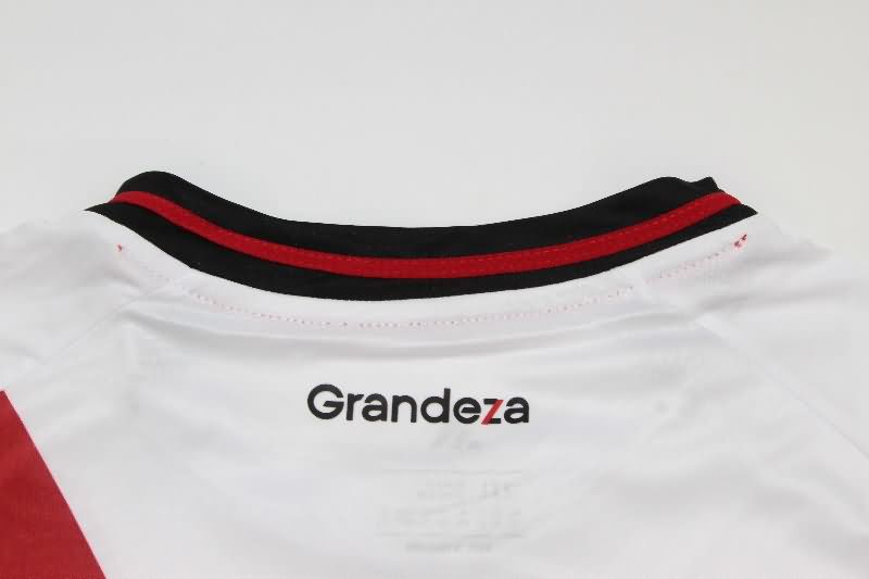 AAA(Thailand) River Plate 2025 Home Long Sleeve Soccer Jersey