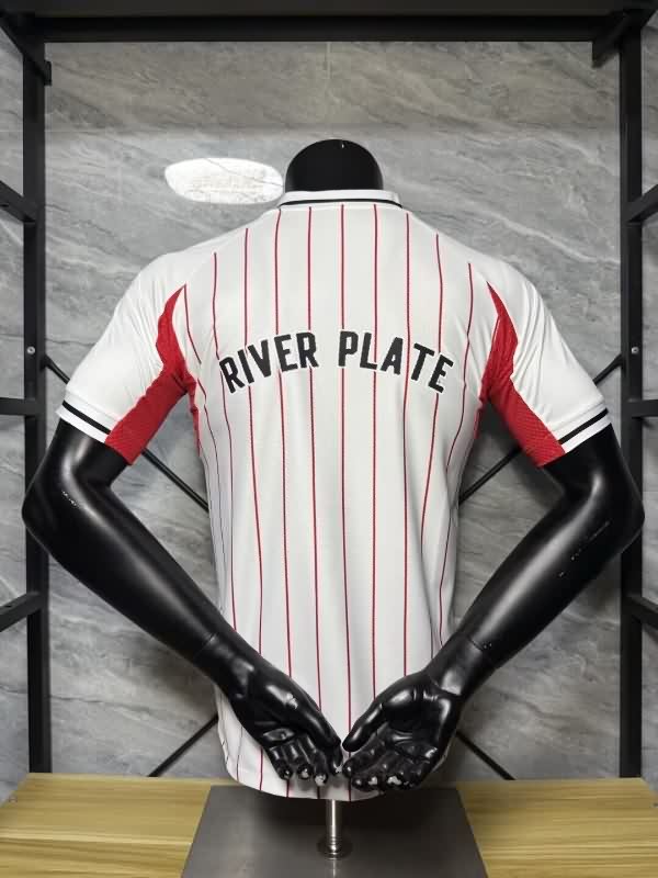AAA(Thailand) River Plate 2025 Travel White Soccer Jersey (Player)