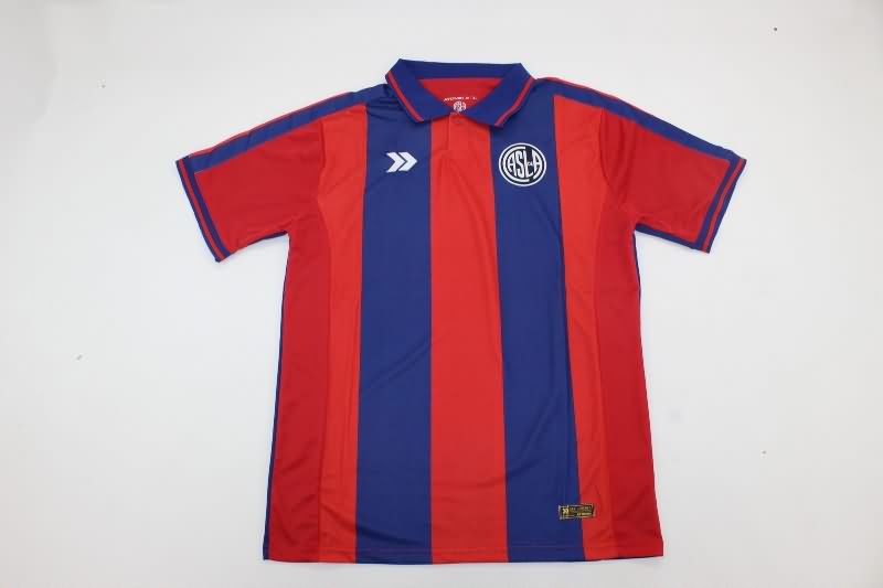 AAA(Thailand) San Lorenzo 2025 Home Soccer Jersey