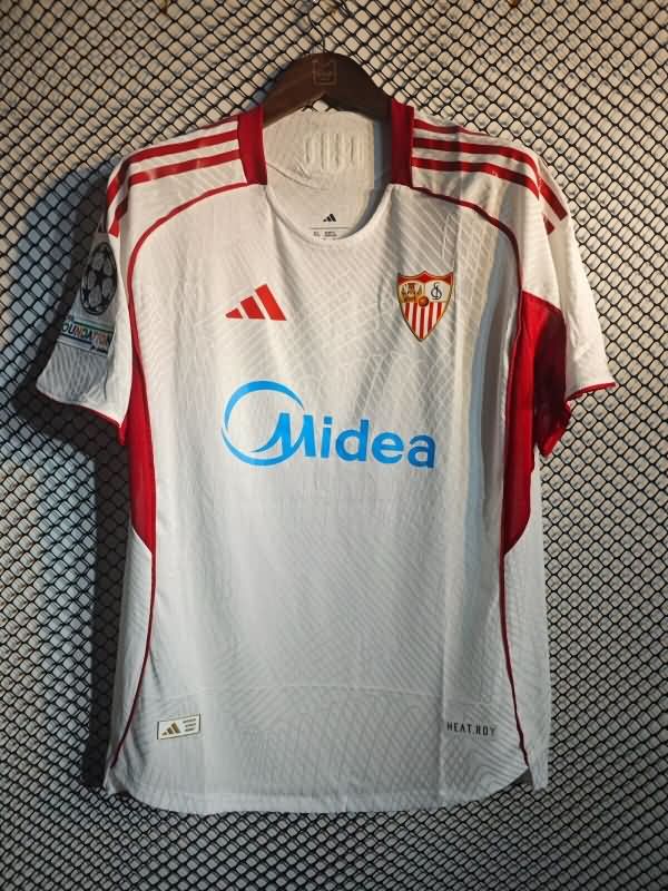 AAA(Thailand) Sevilla 25/26 Home Soccer Jersey (Player)